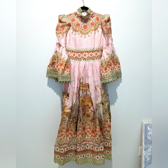 Zimmermann Dresses & Skirts - Zimmermann Kaleidoscope Bell Sleeve Gown
